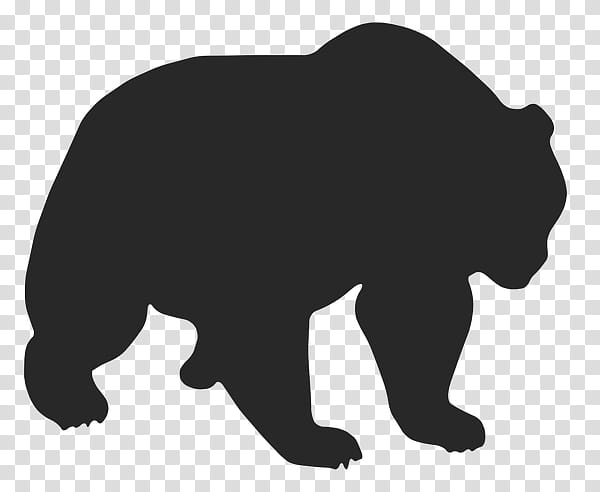 Polar Bear, American Black Bear, Grizzly Bear, Giant Panda, Silhouette, Drawing, Brown Bear, Animal Figure transparent background PNG clipart