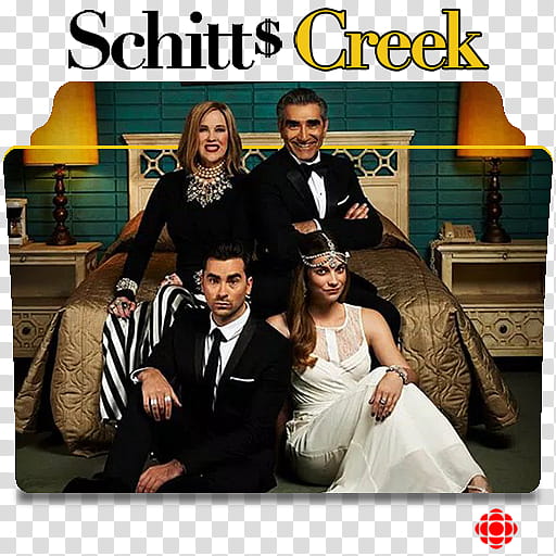 Schitt Creek series and season folder icons, Schitt's Creek ( transparent background PNG clipart