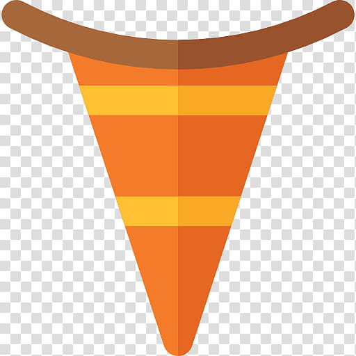 Ice Cream Cone, Ice Cream Cones, Flag, Orange, Line, Triangle transparent background PNG clipart