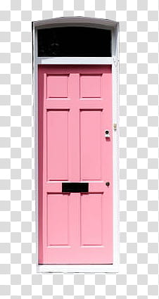 , pink wooden door transparent background PNG clipart