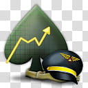 Poker Copilot icon  , copilot---, hat and spade transparent background PNG clipart