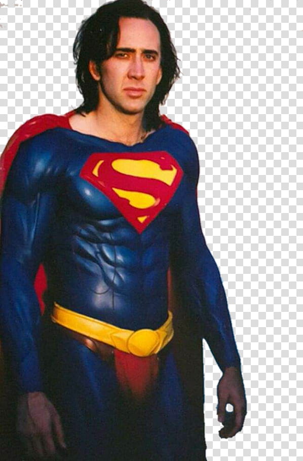 Nicolas Cage Superman Render transparent background PNG clipart