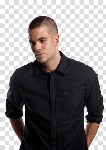 Glee, men's black polo shirt transparent background PNG clipart