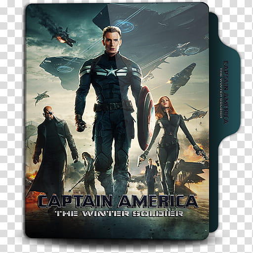 Marvel Cinematic Universe Phase  Folder Icon , Captain America The Winter Soldier transparent background PNG clipart