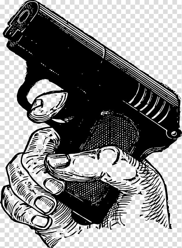 Gun, Handgun, Drawing, Firearm, Pistol, Nambu Pistol, Gunshot, Accordion transparent background PNG clipart