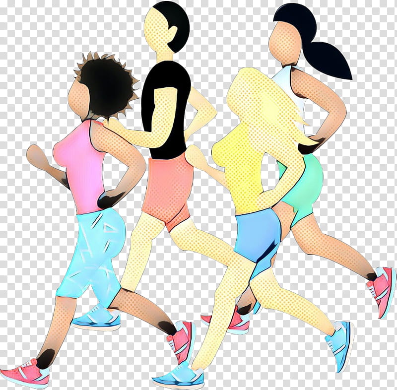 cartoon running exercise lunge, Pop Art, Retro, Vintage, Cartoon, Recreation, Fun, Physical Fitness transparent background PNG clipart