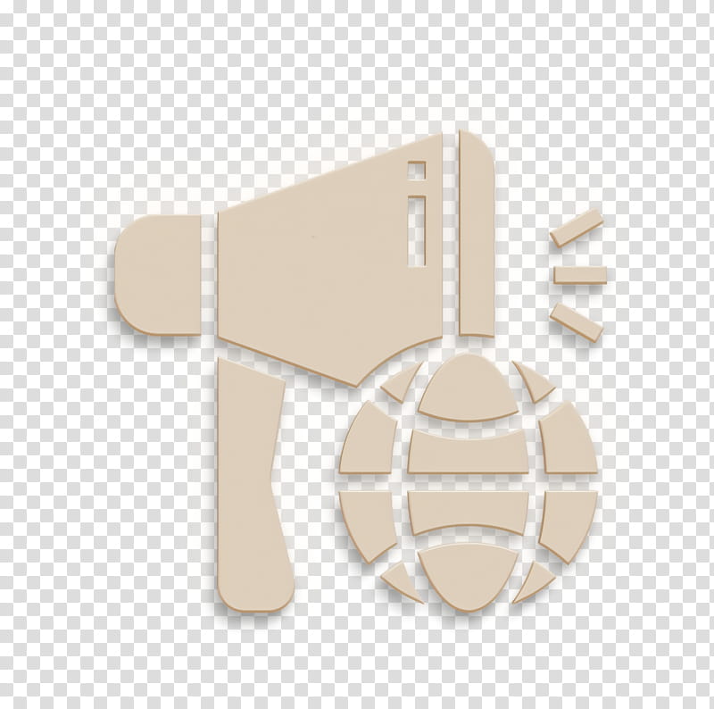 Megaphone icon Advertising icon Bullhorn icon, Ball, Beige, Football, Sports Equipment, Thumb transparent background PNG clipart