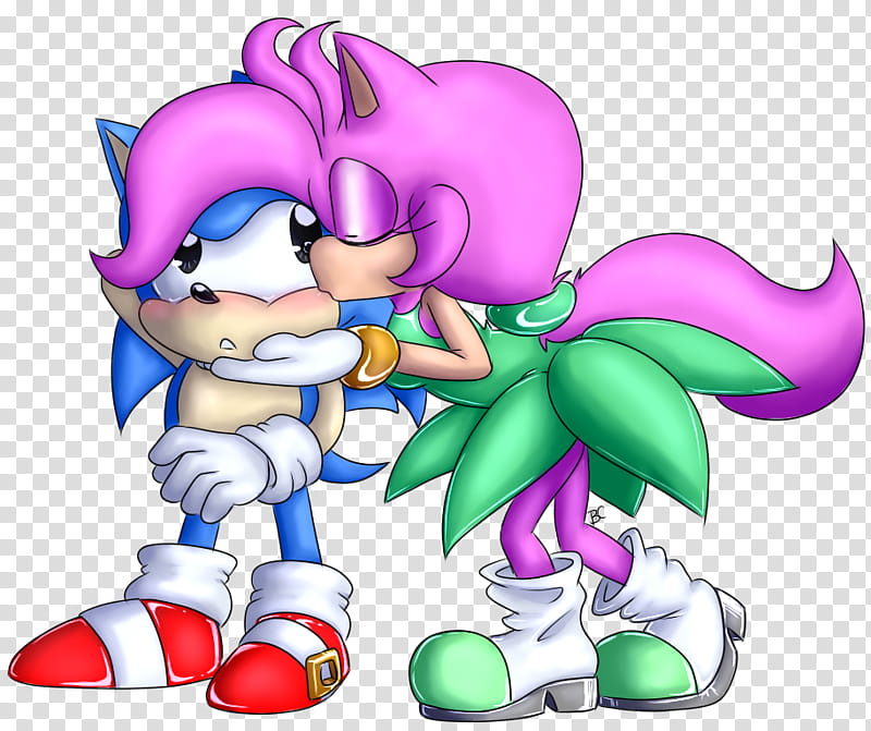 Classic Sonic and Steph transparent background PNG clipart
