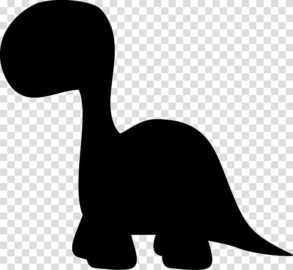 Animal, Silhouette, Dinosaur, Animal Figure, Wildlife, Tail, Blackandwhite transparent background PNG clipart