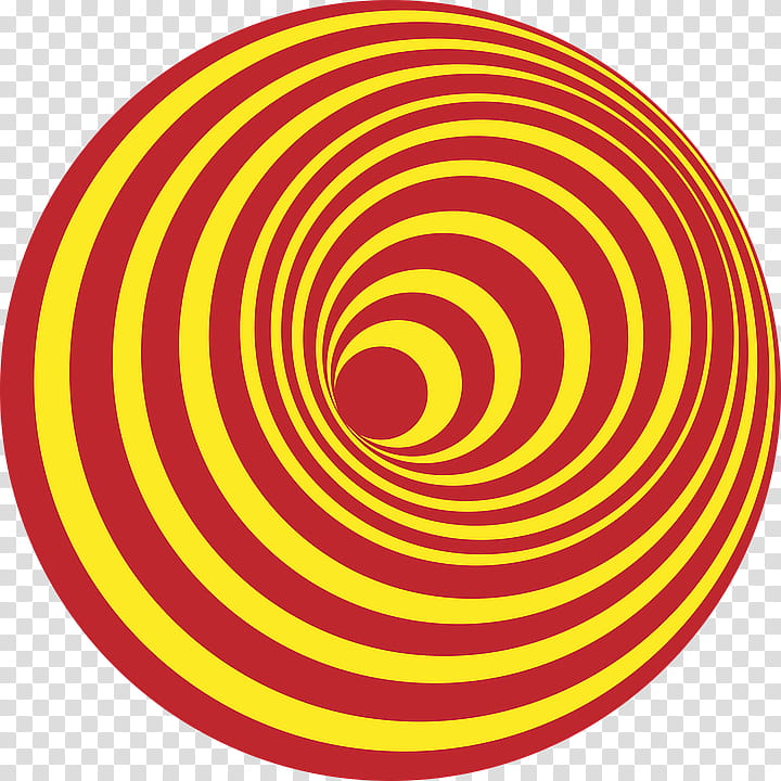 circle yellow spiral target archery transparent background PNG clipart