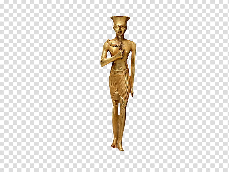 , gold King Tut statue illustration transparent background PNG clipart