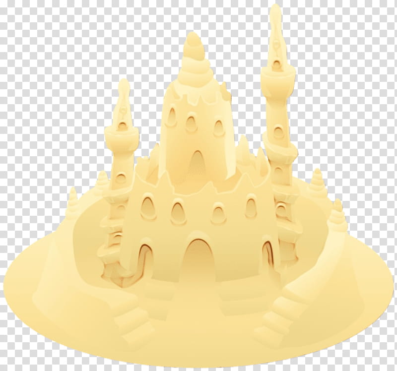 Watercolor, Paint, Wet Ink, Yellow, Material, Crown, Candle, Building Sand Castles transparent background PNG clipart