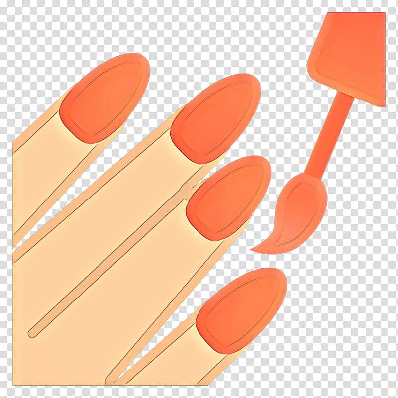 Orange, Cartoon, Nail, Cosmetics, Finger, Peach, Material Property, Nail Polish transparent background PNG clipart