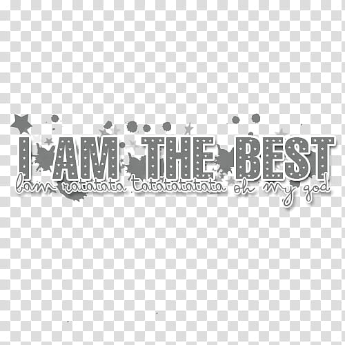 , I Am The Best text transparent background PNG clipart