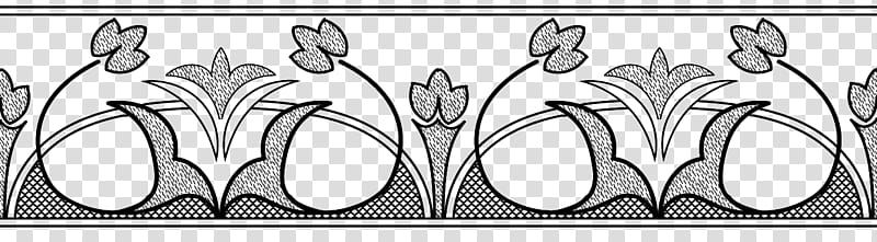 Border Brushes Decorative, black floral illustration transparent background PNG clipart
