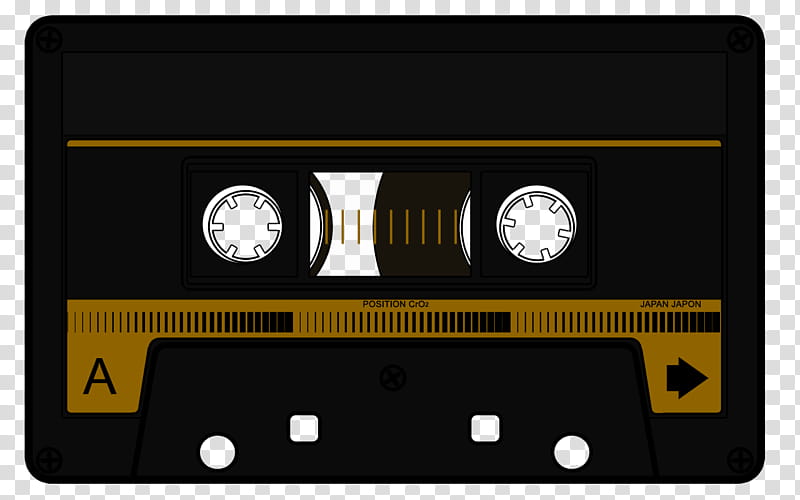 Cassette tape, black and brown cassette tape transparent background PNG clipart