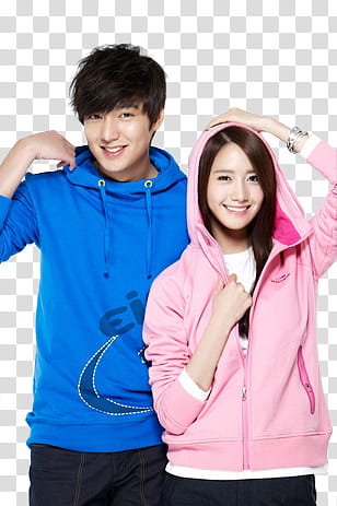 Yoona and Lee MinHo transparent background PNG clipart