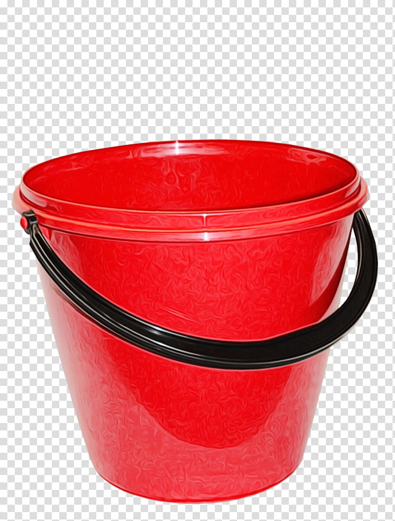 Plastic Red, Bowl, Bucket, Food Storage Containers transparent background PNG clipart