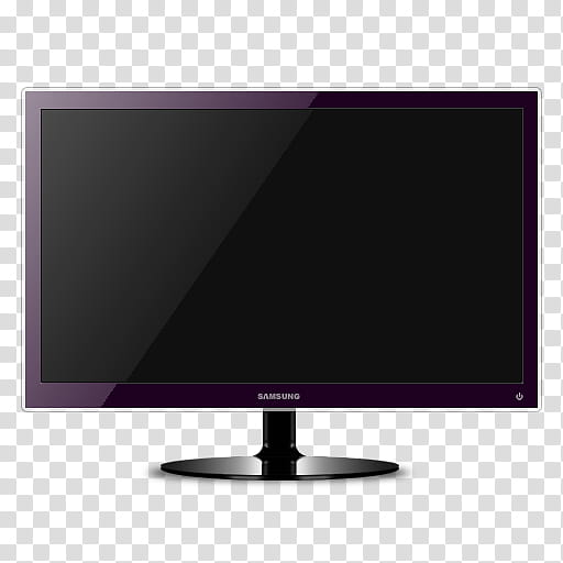 Samsung Flat Screen TFT, Purple transparent background PNG clipart