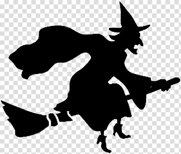 Recursos Halloween, witch riding on broom transparent background PNG clipart