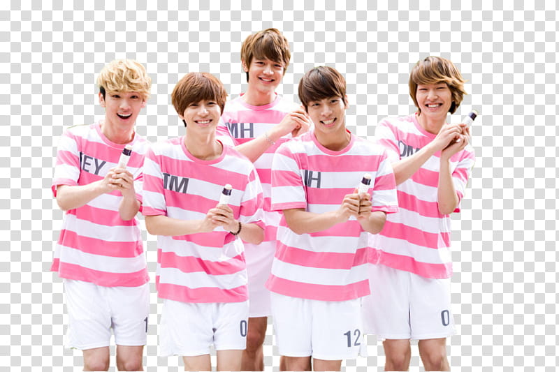 FREE SHINee  S, group of men holding items together transparent background PNG clipart