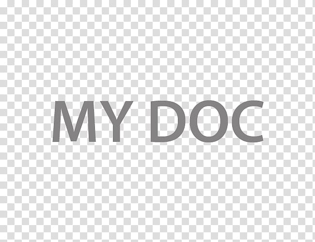 Krzp Dock Icons v  , MY DOC, grey MY DOC typed text transparent background PNG clipart