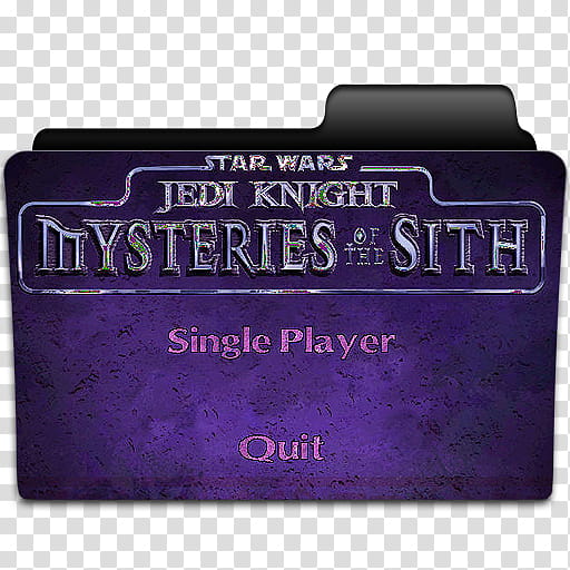 Game Folder   Folders, Star Wars Jedi Knight Mysteries of the Sith transparent background PNG clipart