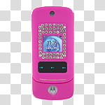 glamour ico and icons , , pink Motorola flip phone transparent background PNG clipart