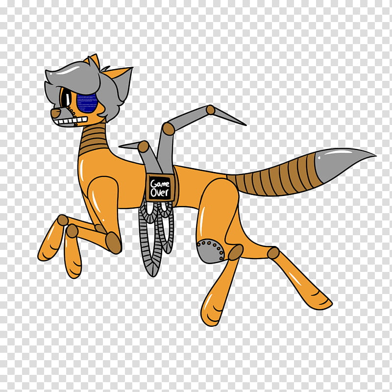 Horse Insect Dog Yellow Technology, Membrane, Cartoon, Animal Figure, Fox, Animation, Tail transparent background PNG clipart