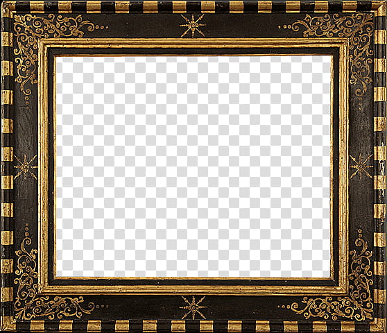 Antique Frames s, gold and black frame transparent background PNG clipart