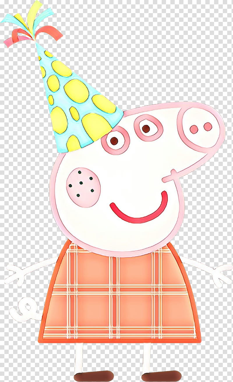Cartoon Party Hat, Pink M, Line, Nose, Character, Cartoon, Cone transparent background PNG clipart