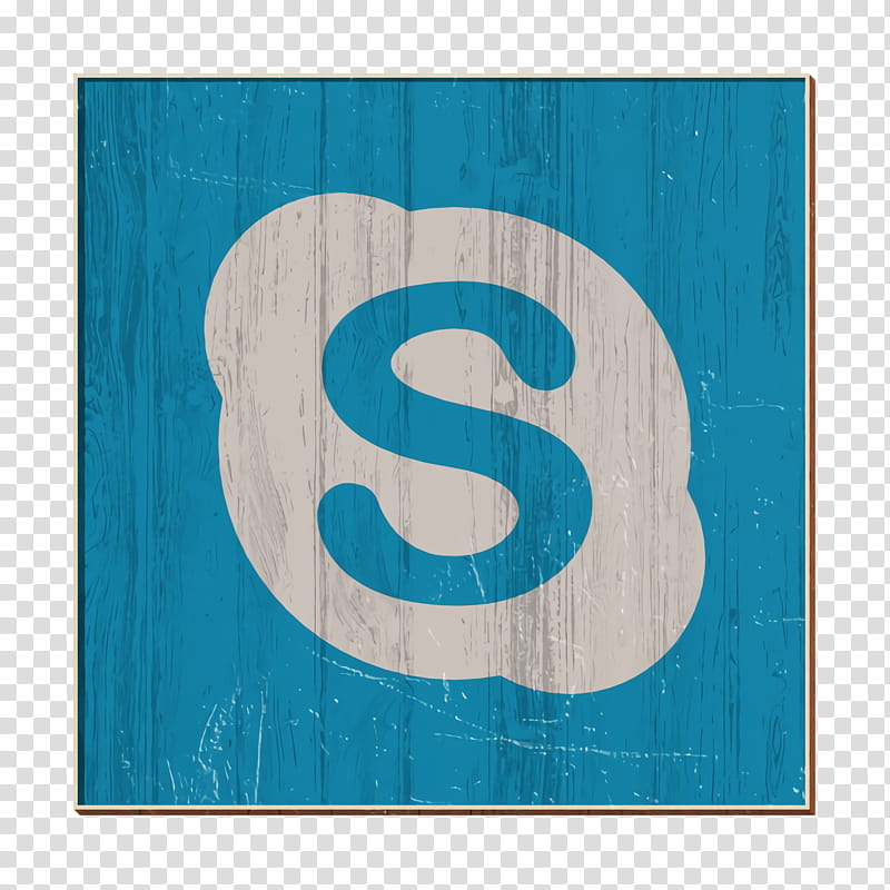 Skype icon Social Networks Logos icon, Aqua, Turquoise, Blue, Teal, Number, Rectangle, Electric Blue transparent background PNG clipart