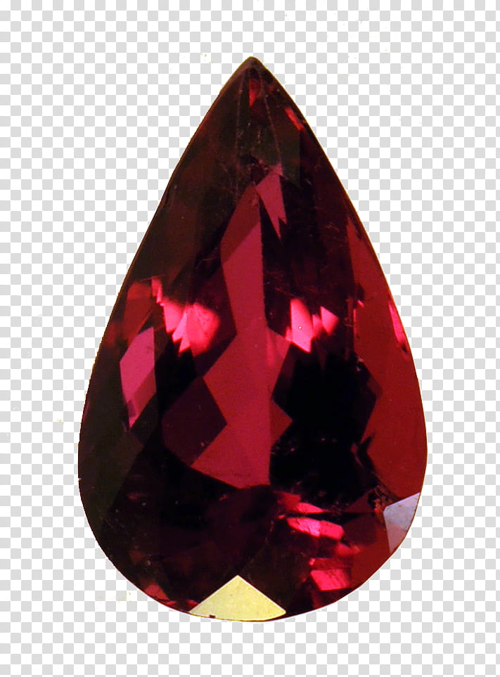 Garnet Teardrop Gem, red gemstone transparent background PNG clipart