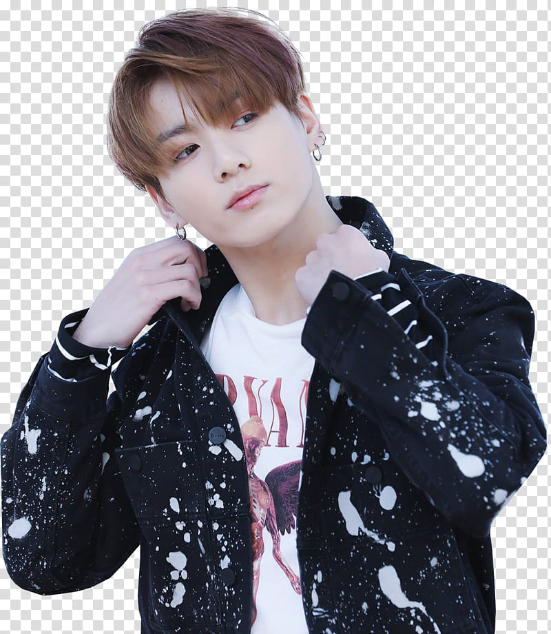 JungKook BTS, man standing and looking side view transparent background PNG clipart