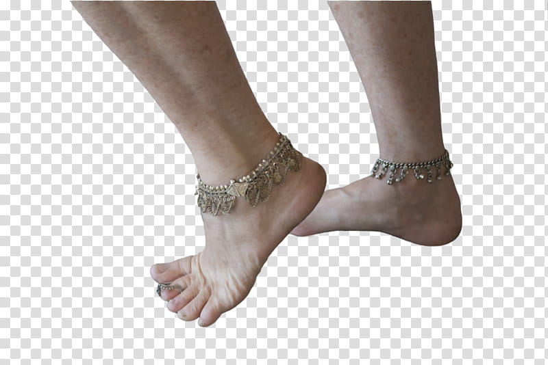 Belly Dance Feet, silver-colored anklets transparent background PNG clipart