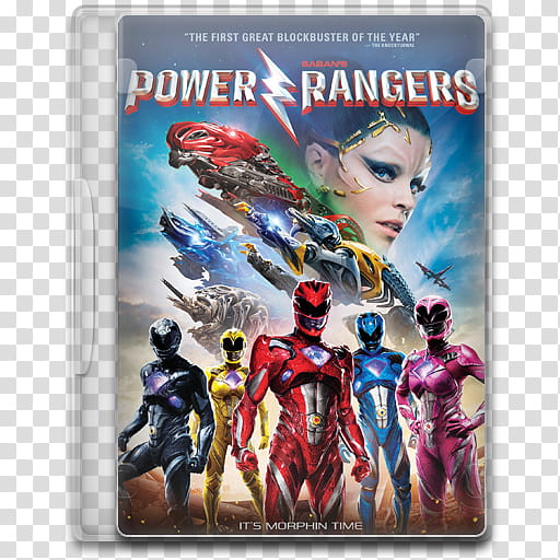 Movie Icon , Power Rangers, Power Rangers DVD case transparent background PNG clipart