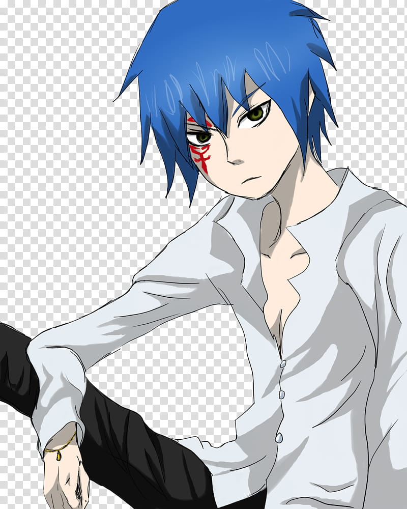 jellal fairy tail render, male animated character transparent background PNG clipart