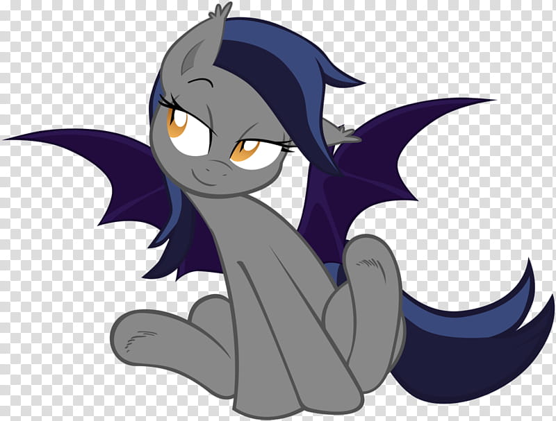 Echo the Bat Pony , gray My Little Pony character transparent background PNG clipart