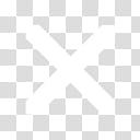 White Symbols Icons, Croix, white x mark transparent background PNG clipart