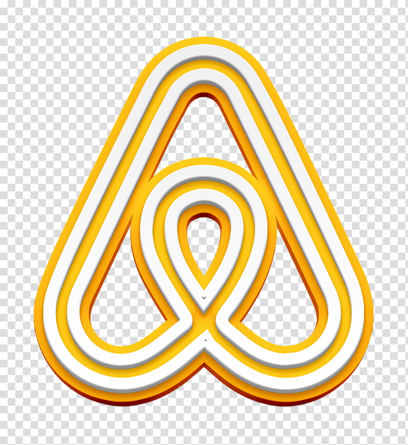 airbnb icon brand icon logo icon, Network Icon, Social Icon, Line, Symbol, Triangle transparent background PNG clipart