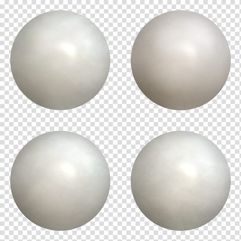 Pearls, four white balls transparent background PNG clipart