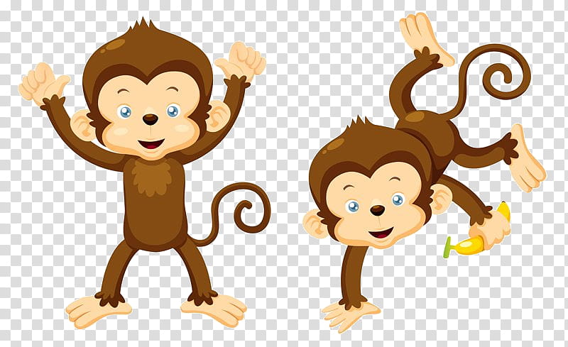 Monkey, Cartoon, Drawing, Animation, Old World Monkey transparent background PNG clipart