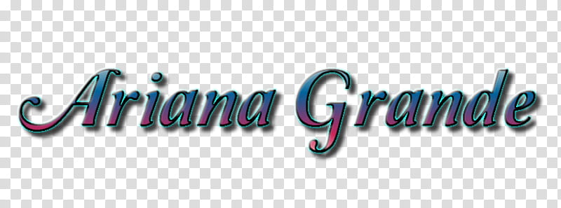 Ariana Grande Text transparent background PNG clipart
