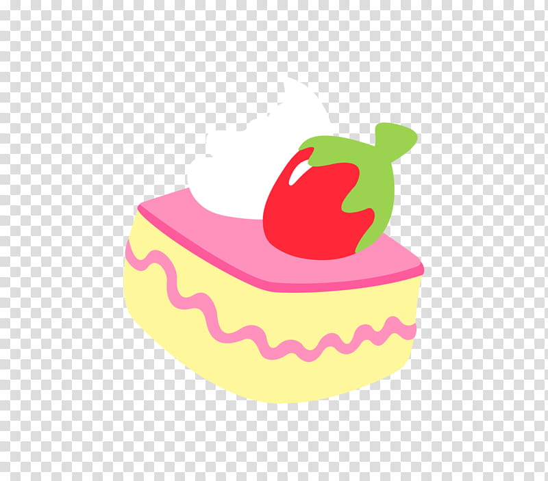 Cutie marks , strawberry cake art transparent background PNG clipart