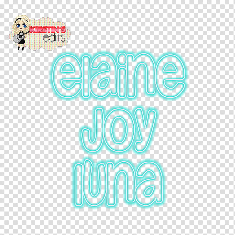 Neon Text for Elaine Joy transparent background PNG clipart