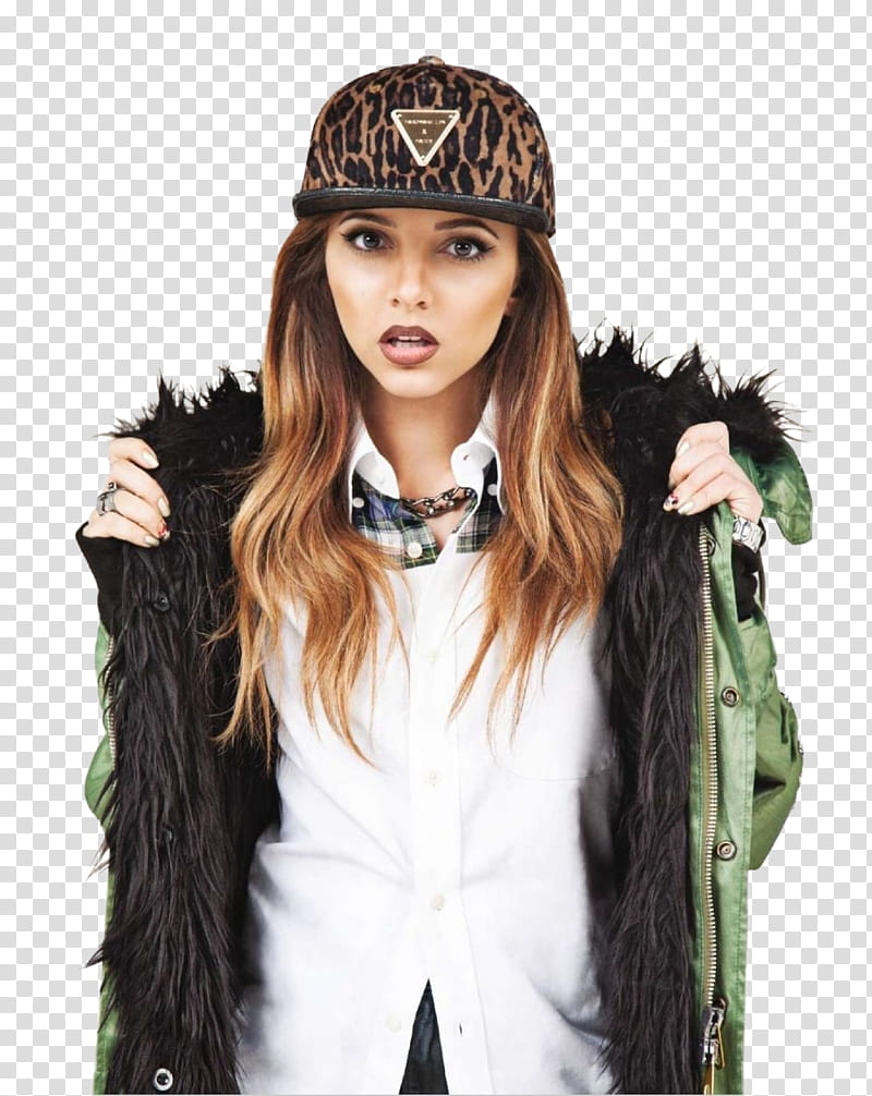 Little Mix, woman in brown and black cap transparent background PNG clipart