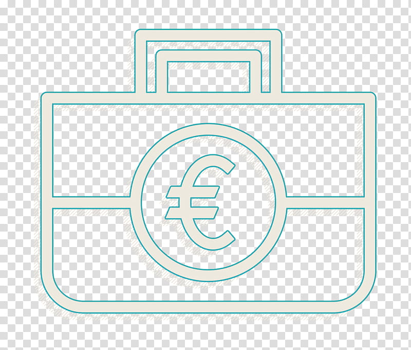 bag icon briefcase icon case icon, Currency Icon, Euro Icon, Money Icon, Price Icon, Text, Symbol, Graphic Design transparent background PNG clipart