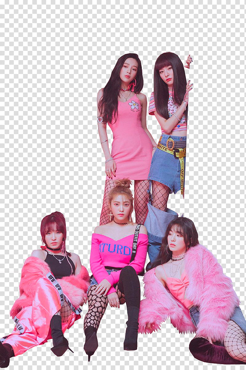 Red Velvet , korean girl group \ transparent background PNG clipart
