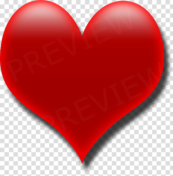 Love Heart PSD, red heart transparent background PNG clipart