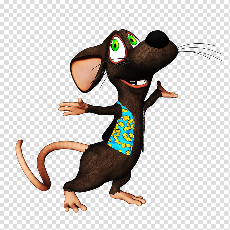 cartoon mouse muridae pest animal figure, Cartoon, Rat, Animation transparent background PNG clipart